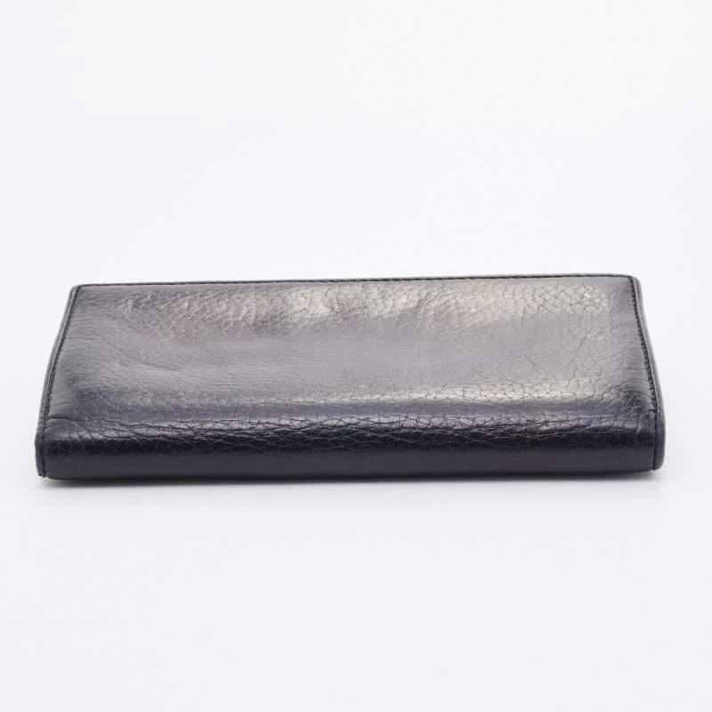 CH Carolina Herrera CH Carolina Herrera Black Leather French Continental Wallet 7