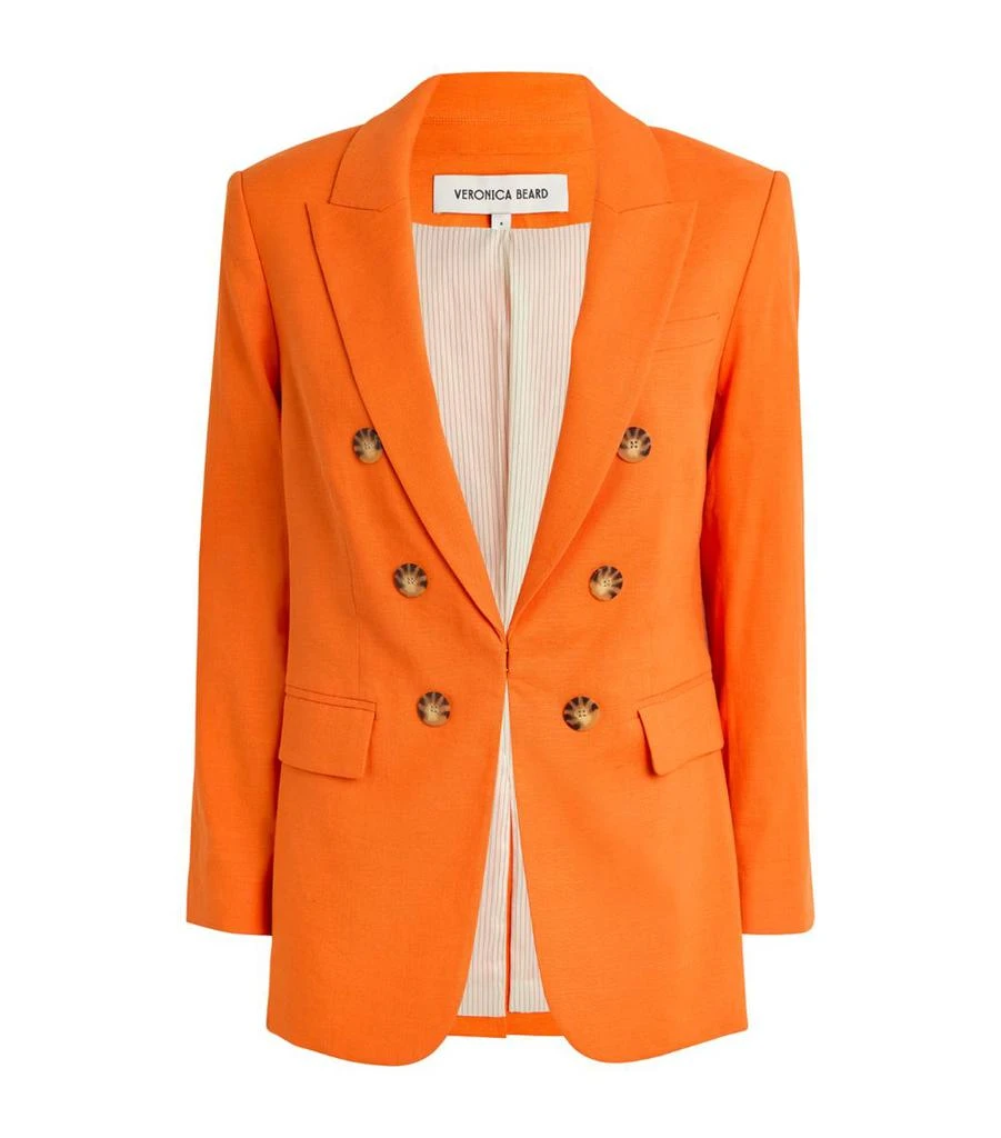 VERONICA BEARD Stretch-Linen Bexley Dickey Blazer 1