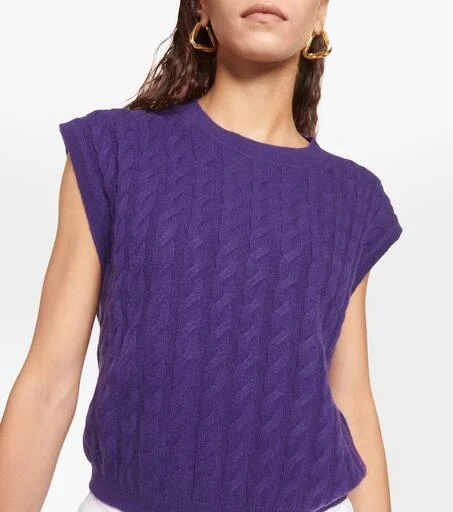Jardin des Orangers Cable-knit cashmere vest 4