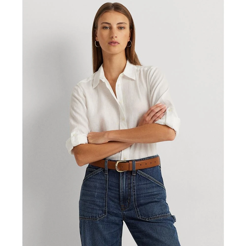 Lauren Ralph Lauren Linen Shirt, Regular & Petite 4