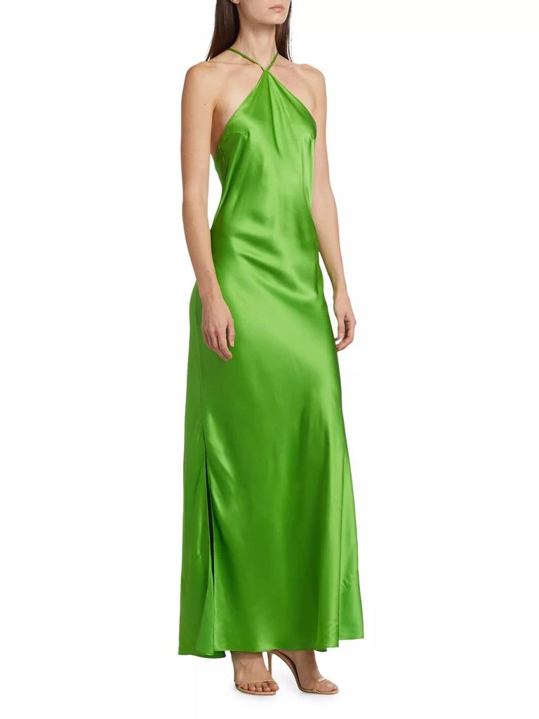 DANNIJO Satin Halter Maxi Dress 2