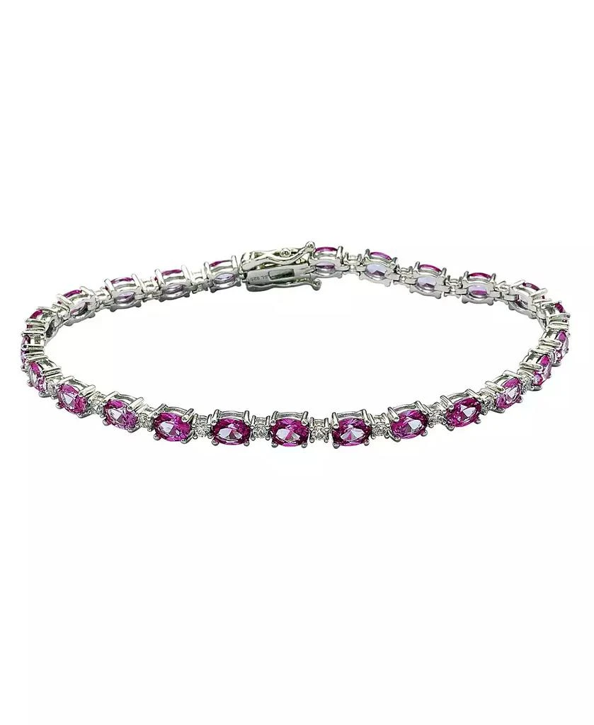 Suzy Levian New York Suzy Levian   Oval Cut Sapphire Tennis Bracelet