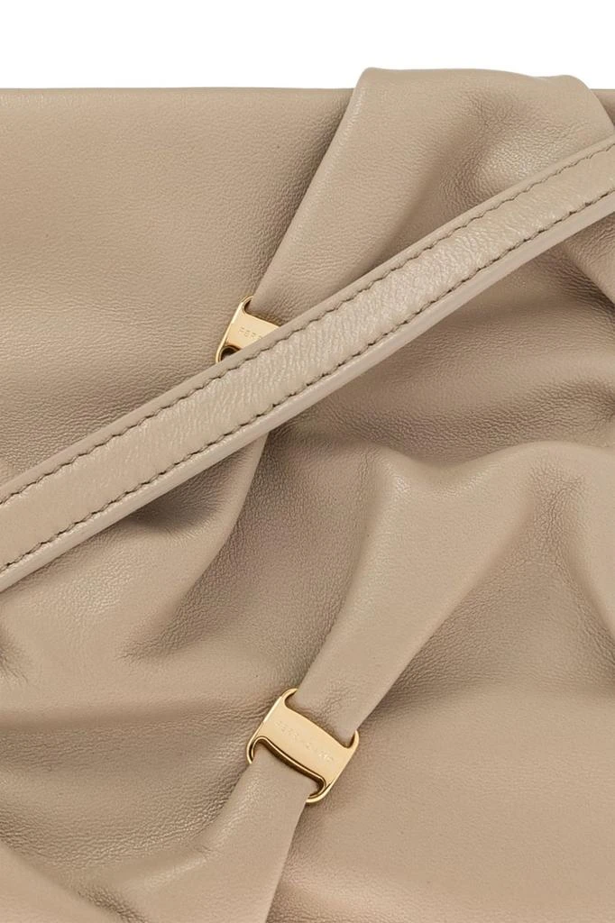 Salvatore Ferragamo Ferragamo Gancini Detailed Gathered Shoulder Bag 5