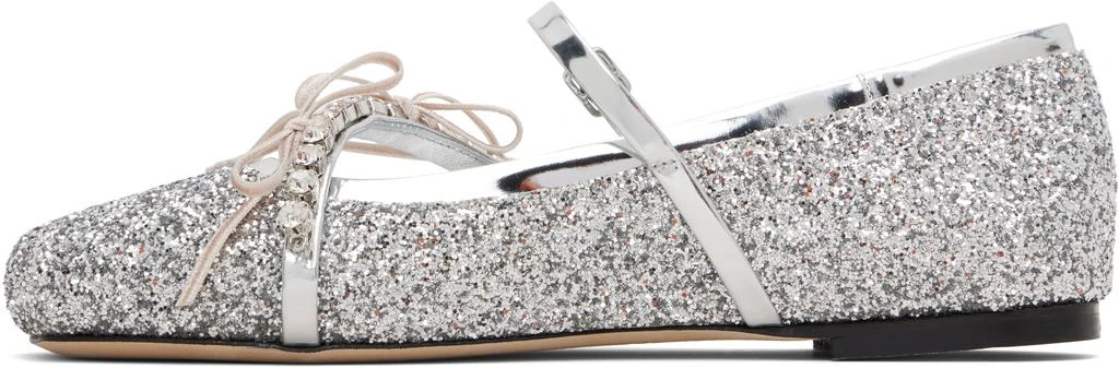 Jimmy Choo Silver Loli Ballerina Flats 3