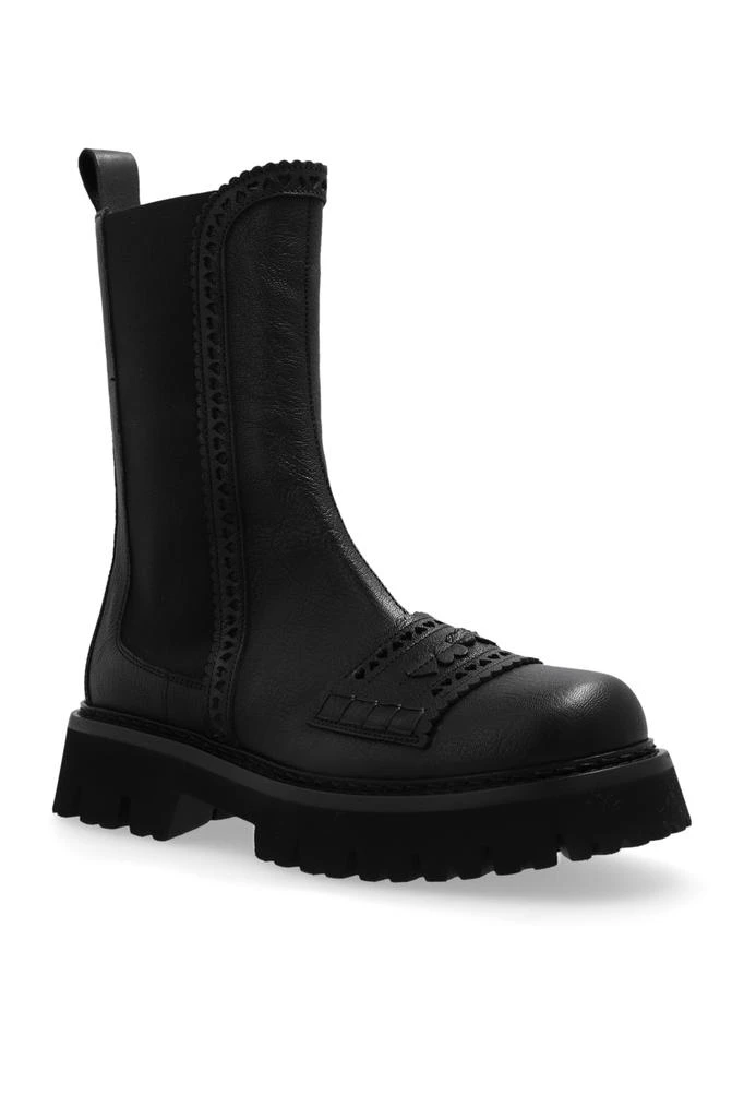 Moschino Leather ankle boots 4