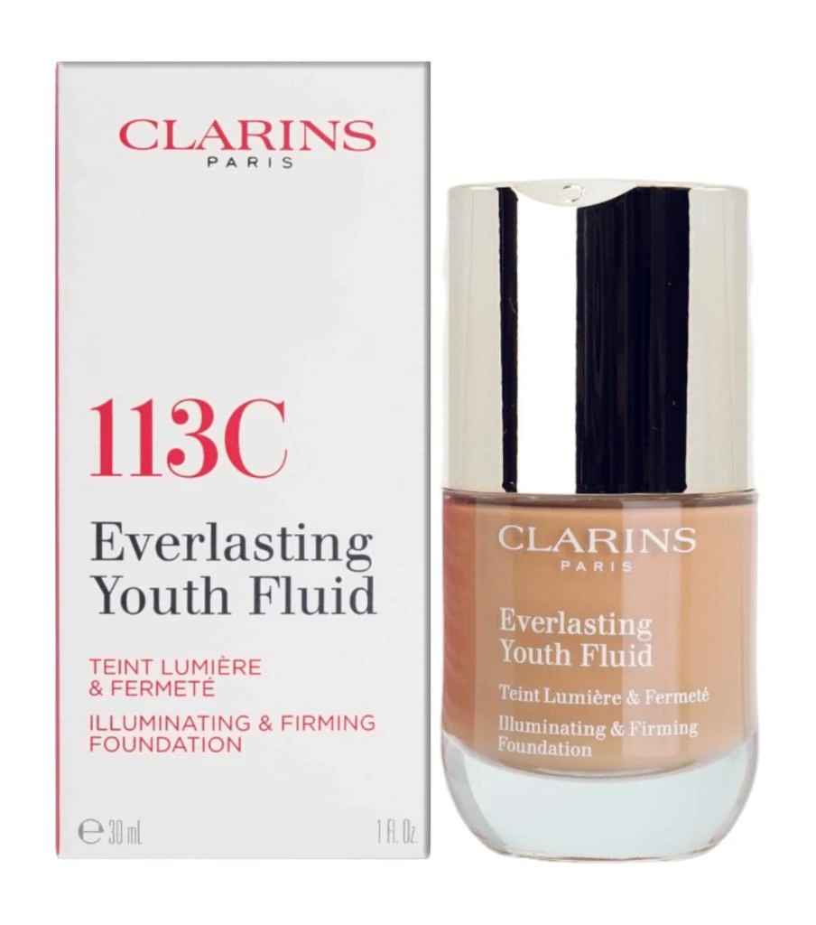 Clarins Everlasting Youth Fluid Illuminating & Firming Foundation 1 OZ - CHOOSE YOUR SHADE 9