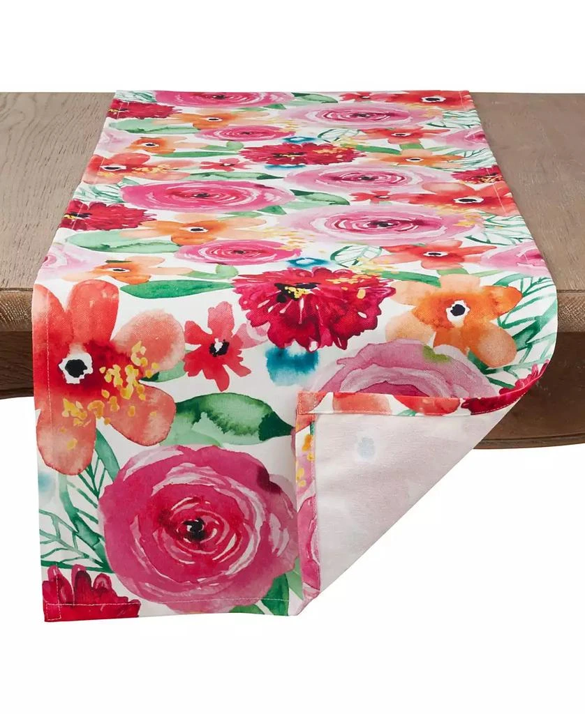 Saro Lifestyle Santa Monica Floral Design Runner 2