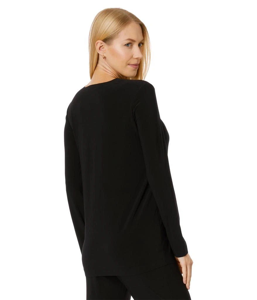 Norma Kamali Long Sleeve Crew Top 2