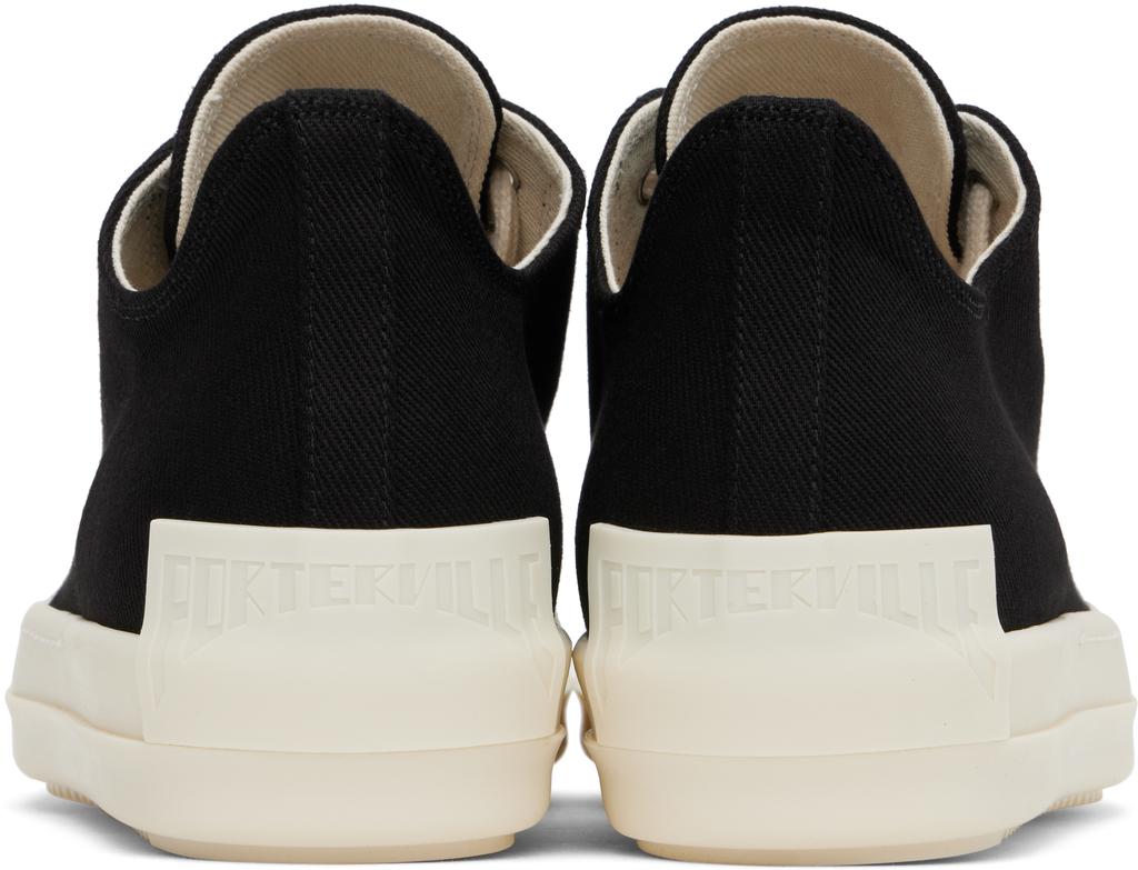 Rick Owens Black Porterville Low Sneaks Sneakers - Casual