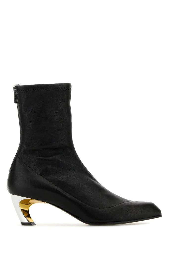 Alexander McQueen Black leather Armadillo ankle boots