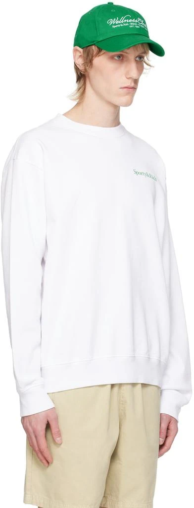 Sporty & Rich White 'Drink More Water' Sweatshirt 2