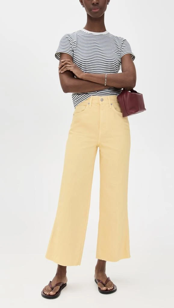 VERONICA BEARD Taylor Cropped High Rise Wide Jeans 4
