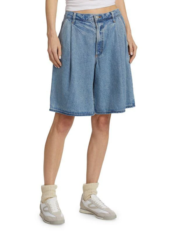 AGOLDE Ellis Denim Wide-Leg Trousers Shorts 3