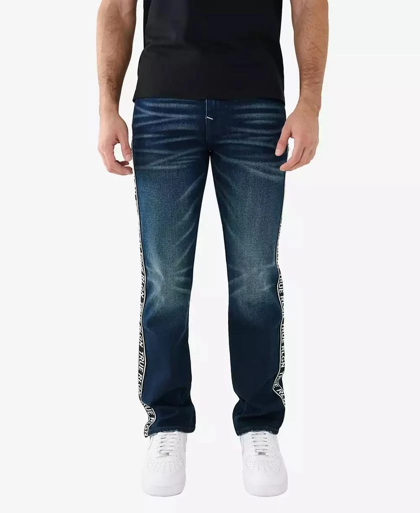 True Religion Men's Ricky Straight Jeans with Logo Tape 2