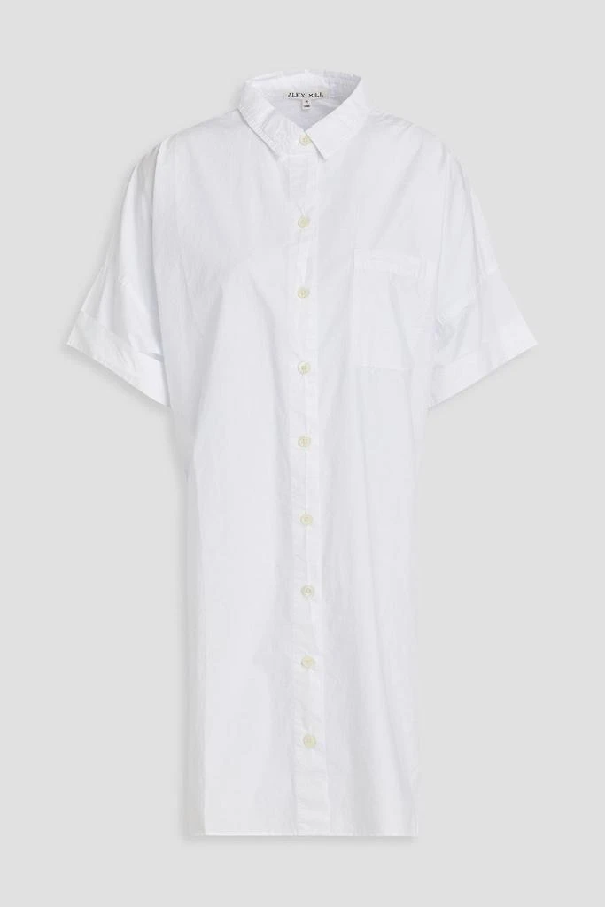Alex Mill Cotton-poplin mini shirt dress 1