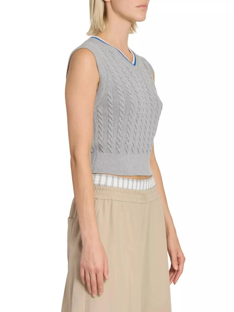 Loewe Cable-Knit Cotton Sweater Vest 3