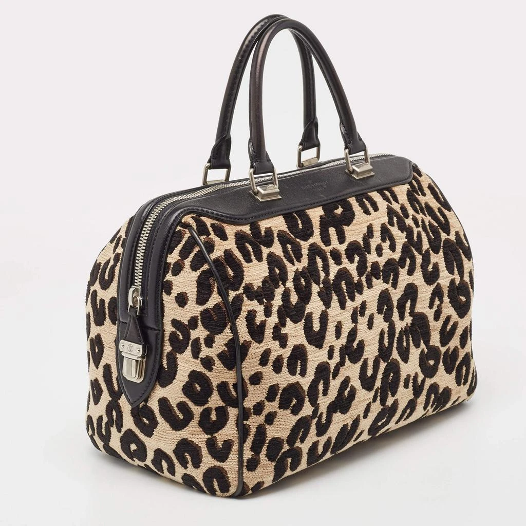 Louis Vuitton Louis Vuitton Beige/Black Leopard Print Jacquard Velvet Stephen Sprouse Speedy Bag 3