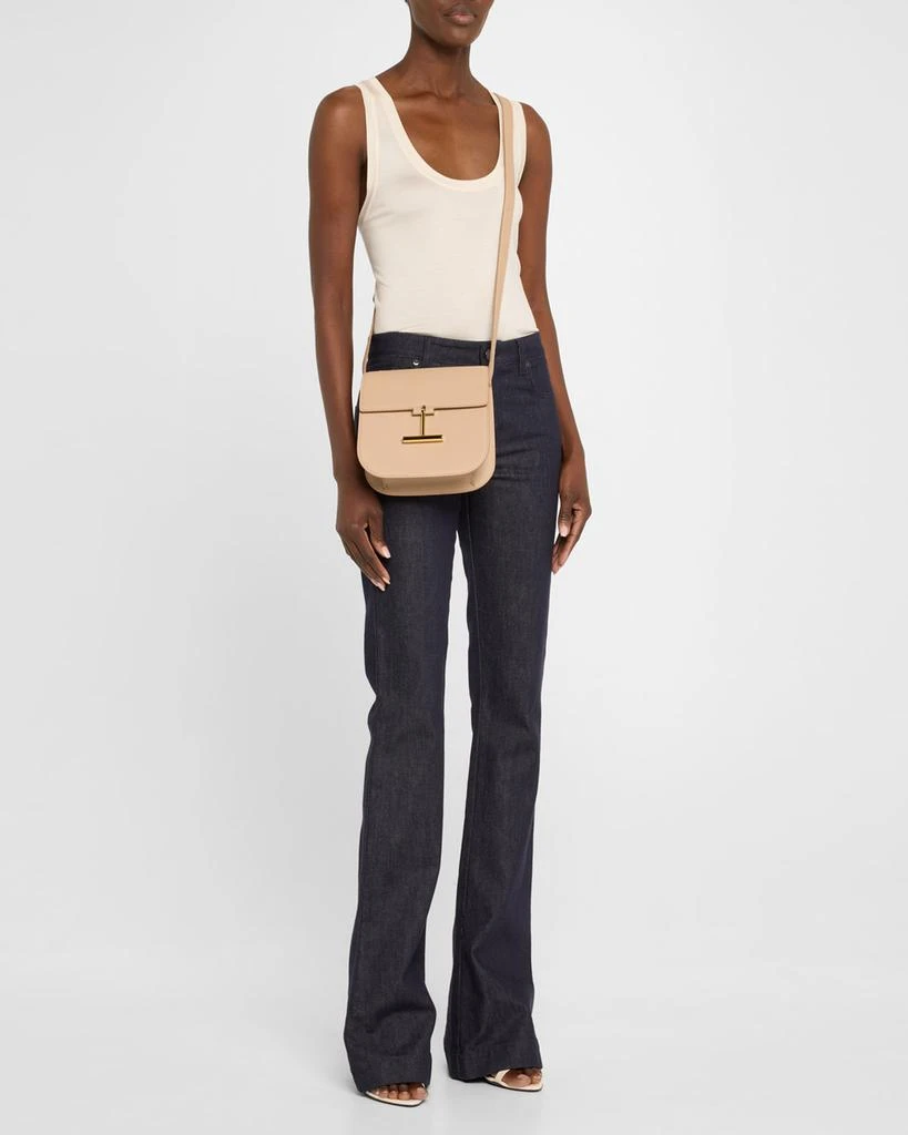 Tom Ford Tara Mini Crossbody in Grained Leather with Leather Strap 5