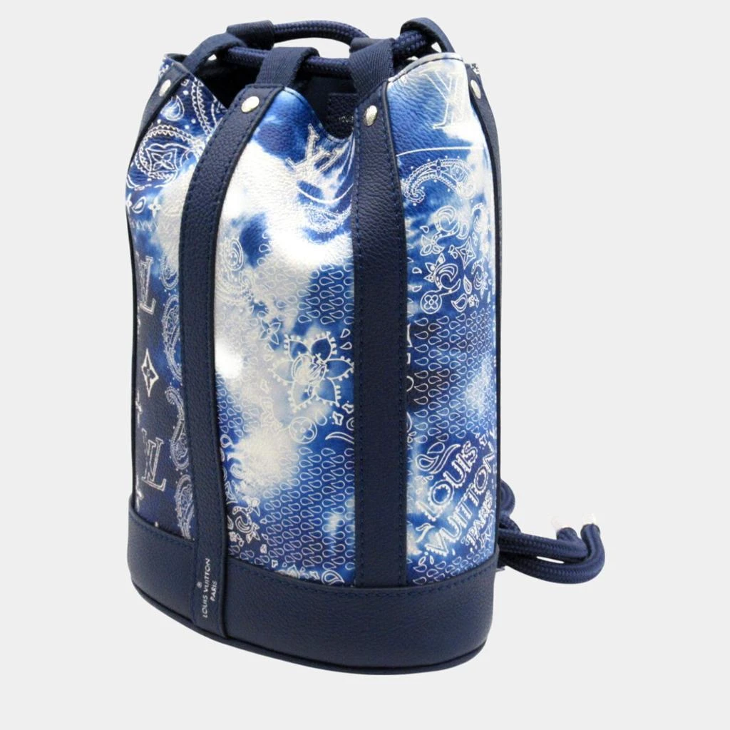 Louis Vuitton Louis Vuitton Randonne PM Coated Canvas Monogram Bandana Blue Shoulder Bag 2