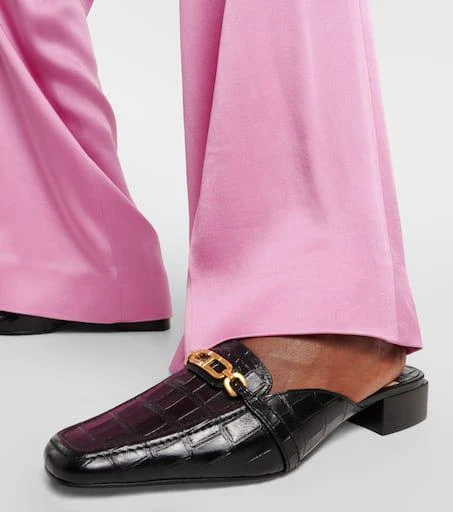 Tom Ford Whitney croc-effect leather mules 4