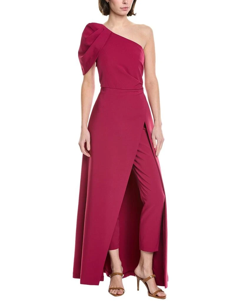 Kay Unger Bijou One-Shoulder Jumpsuit 1
