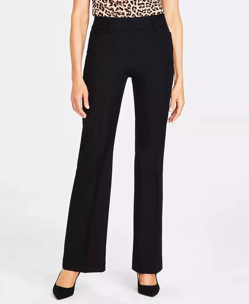 rafaella curvy fit dress pants Men Classic Striped High Waist Suit Pants