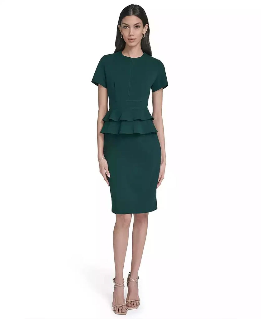 Petite Peplum Sheath Dress  On Sale Now with Up to 61% Off | Discover  Exclusive Deals & Savings at BeyondStyle  Authentic Calvin Klein dress|women's  fashion|dresses with Limited-Time Discounts, Free Shipping,