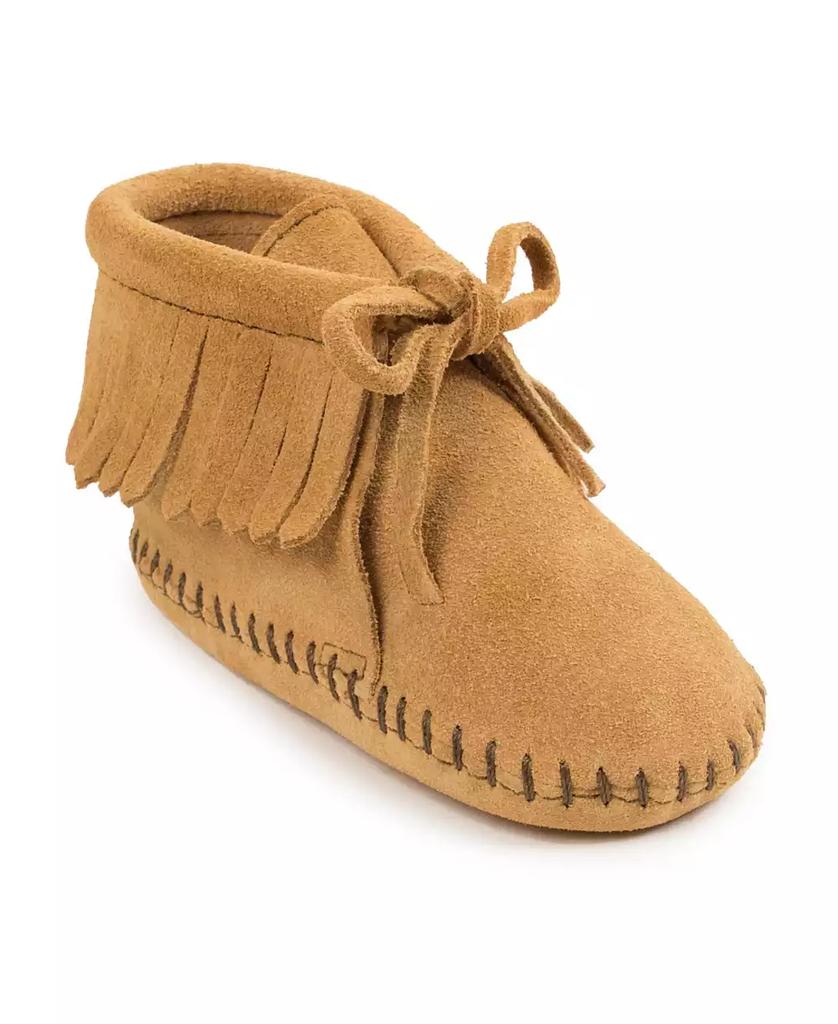 Minnetonka Baby Boys and Girls Suede Fringe Booties