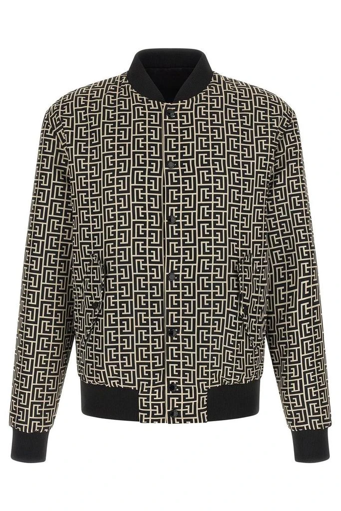 Balmain Balmain Monogram Reversible Bomber Jacket from Cettire