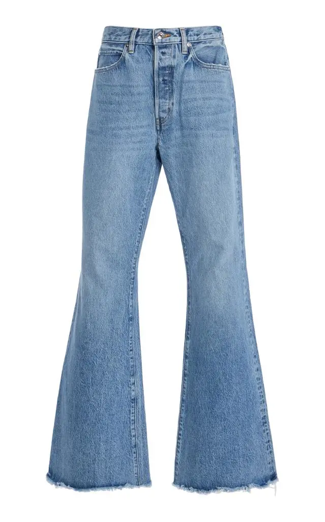 FRAME FRAME The Lax Frayed Flared Jeans - Moda Operandi 1