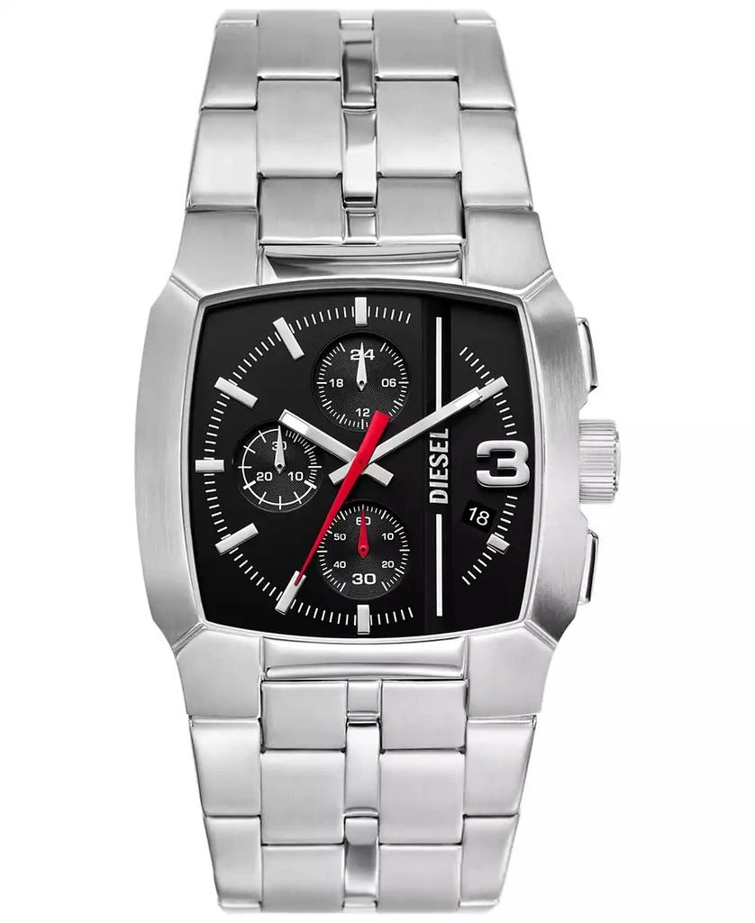 Diesel Men's Cliffhanger Chronograph Silver-Tone Stainless Steel Watch 40mm 1