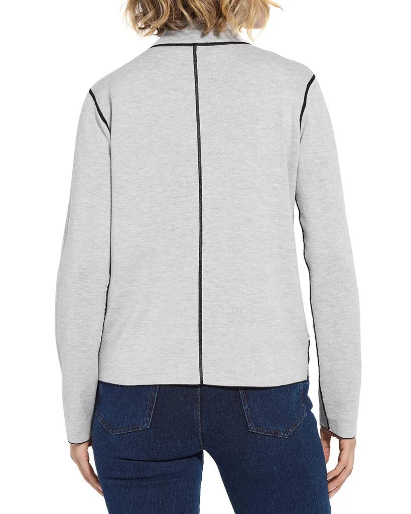 Lyssé Reversible Cashmere Zip Up Cardigan 3