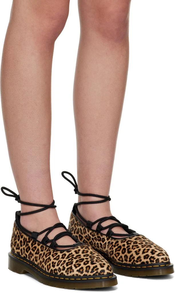 Dr. Martens Tan 
Brown Elphie II Leopard Ballerina Flats 4