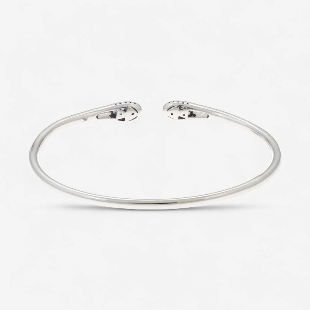 Alberto Milani Alberto Milani Ombre 18K White Gold Diamond 
Blue Sapphire Cuff Bracelet G0075E 3