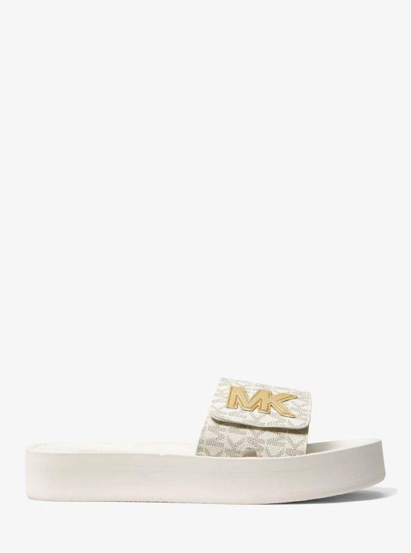 Michael Kors Logo Platform Slide Sandal 2