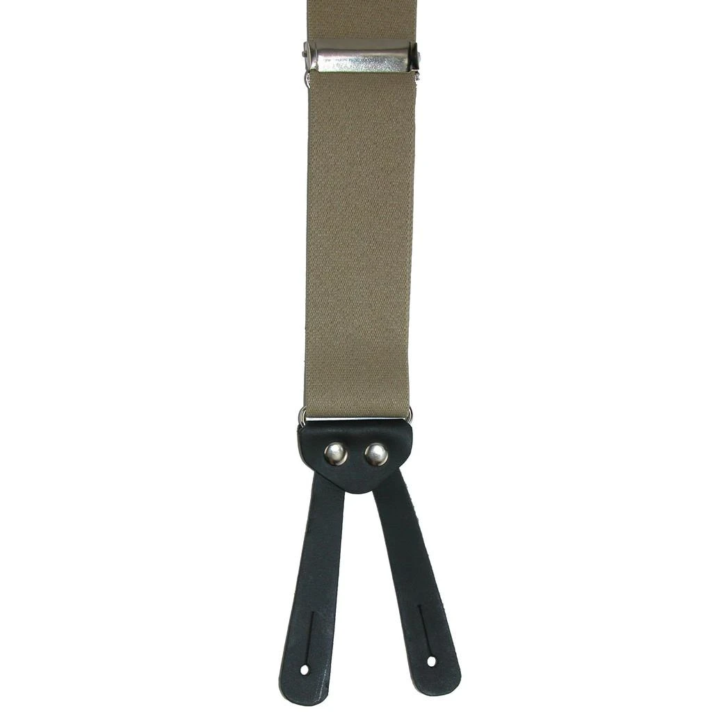 CTM Men's Elastic Basic X-Back Button-End Suspenders 2