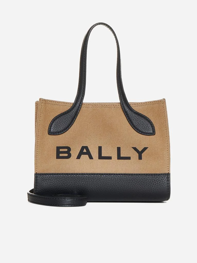 Bally Keep On XS leather and canvas bag 1