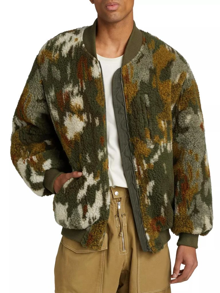 Isabel Marant Ougos Jacquard Wool-Blend Bomber Jacket 3