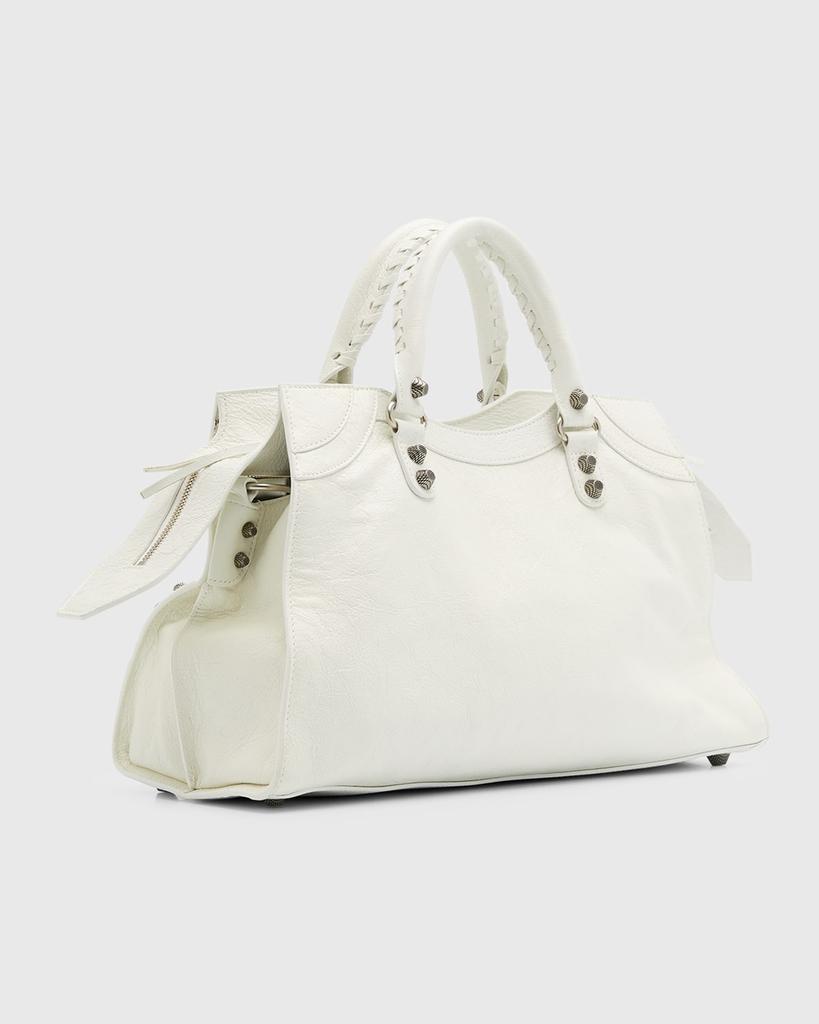トートバッグ BALENCIAGA White Leather Neo Cagole City Handbag 23970775_54199564_600.jpg
