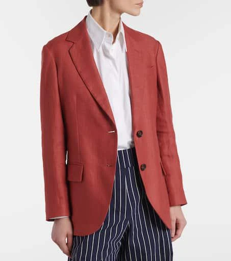 Brunello Cucinelli Hemp and linen gabardine blazer 6