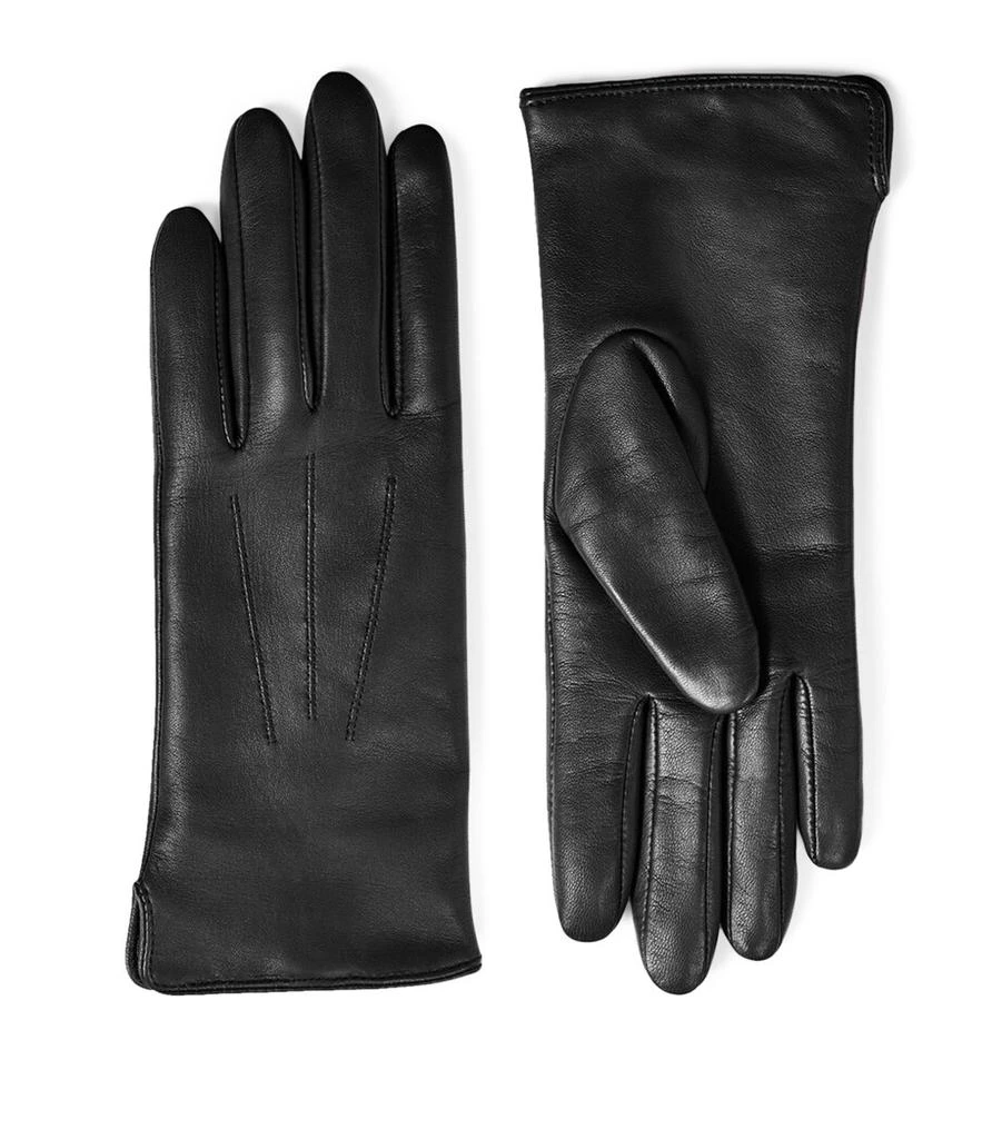Aspinal of London Women's Wool-Cashmere Lined Leather Gloves (Medium) 3
