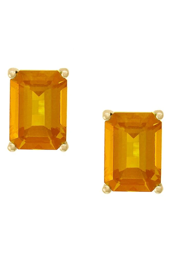 Effy 14K Yellow Gold Citrine Stud Earrings