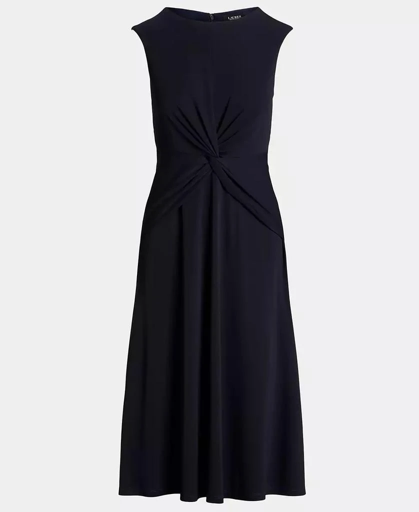 Ralph Lauren Women's Twist-Front Cap-Sleeve Stretch Jersey Dress 5