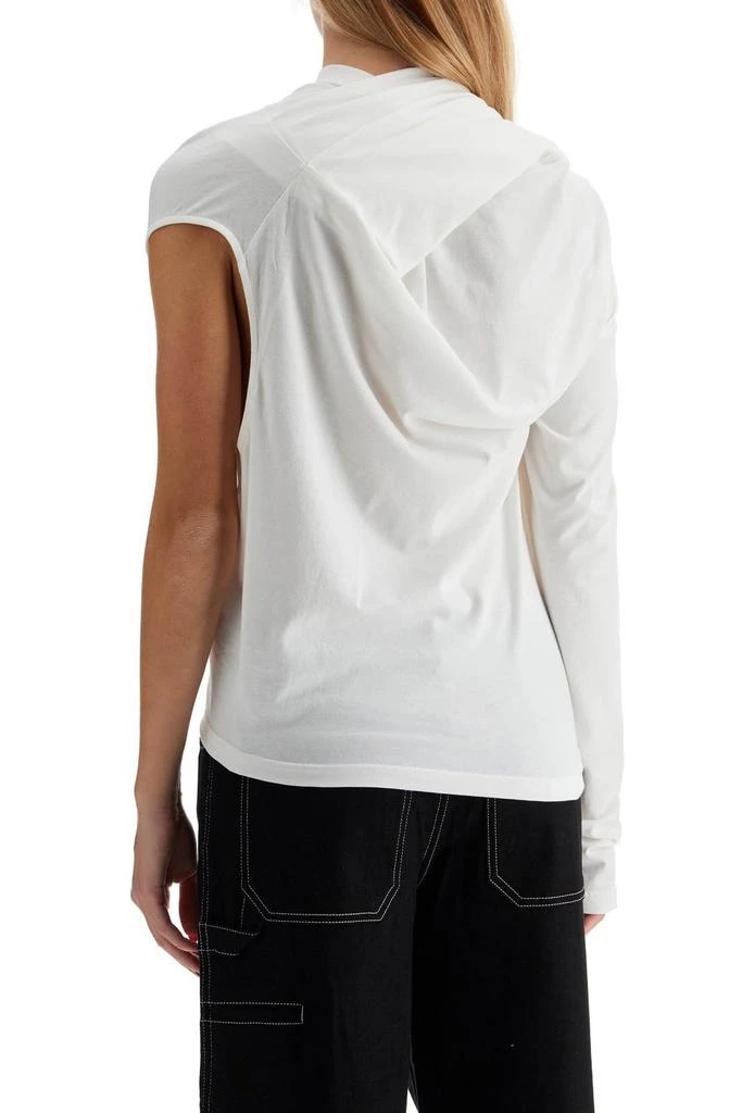 Courrèges Courrèges Asymmetric Off-Shoulder Draped T-Shirt 3