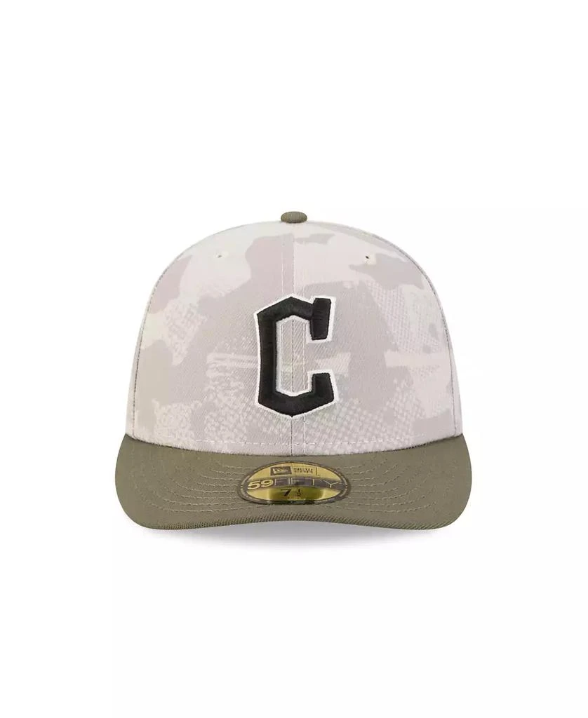 New Era Men's Light Beige/Olive Cleveland Guardians 2025 Armed Forces Day 59FIFTY Fitted Hat 3
