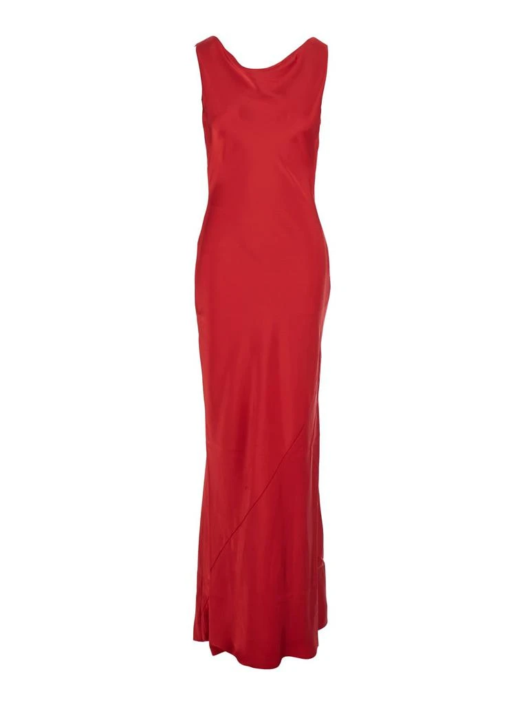 strapless open back dress Norma Kamali Maxi dress Red Women  MAXIMILIAN.it