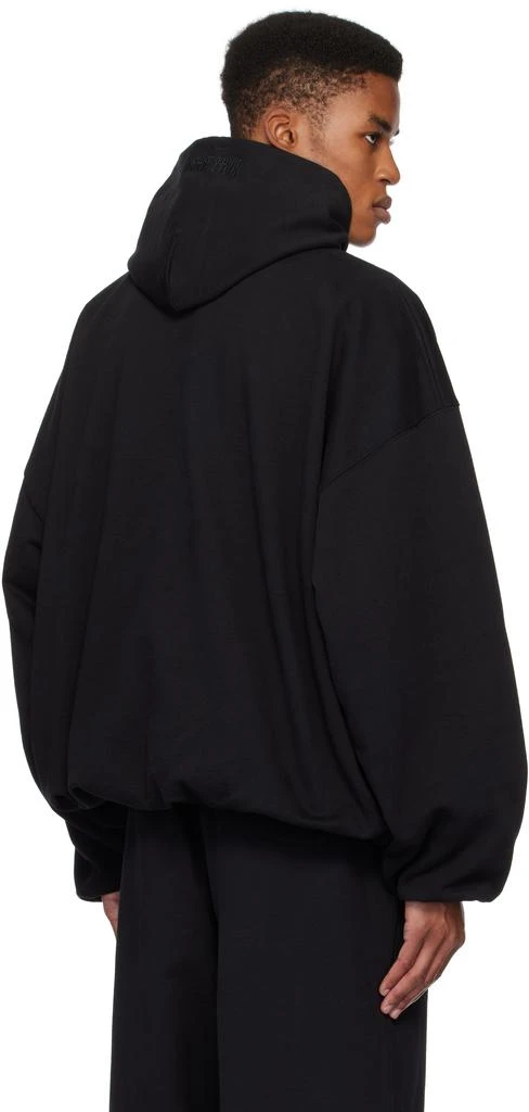 Vetements Black Oval Logo Cropped Boxy Hoodie 3
