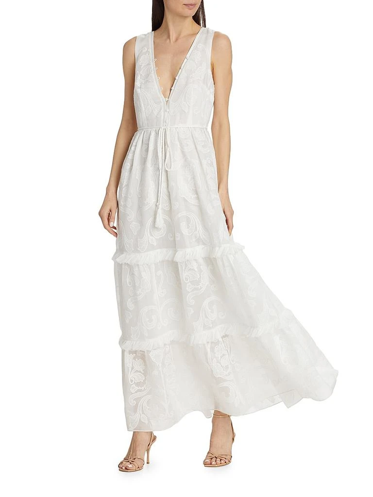 Calla Embroidered Tiered Maxi Dress – On Sale Now with Up to 63% Off