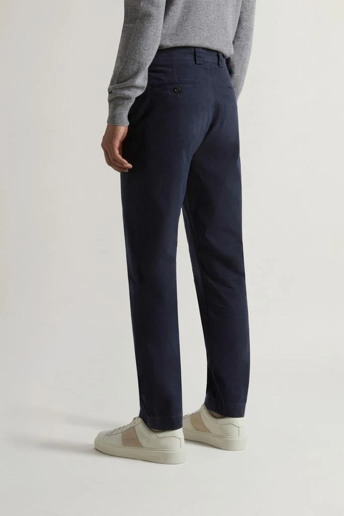 Woolrich Garment-Dyed Chino Pants in Stretch Cotton Twill - Men - Blue 3