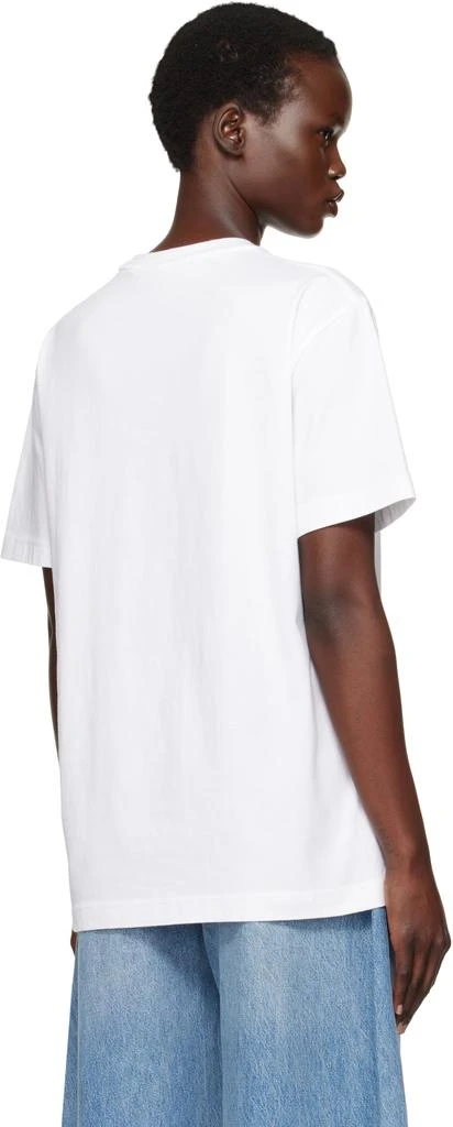 Alexander Wang White Distressed Logo T-shirt 3